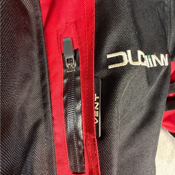 Duchinni Motorcycle Jacket Women’s Small Black Red CE Approved Class AA - Picture 8 of 16